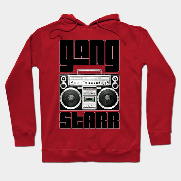 Gang Starr / Original Retro Fan Art Design Hoodie by DankFutura